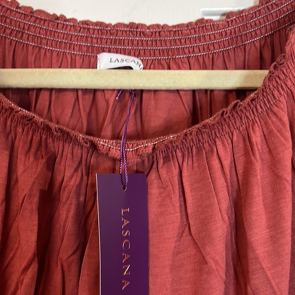 NWT Venus Lascana romper shorts swimsuit cover up off the shoulder light red 8 - Picture 5 of 9